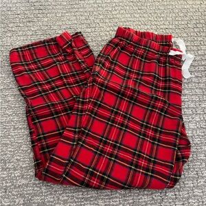 J. Crew Red and Black Plaid Pants